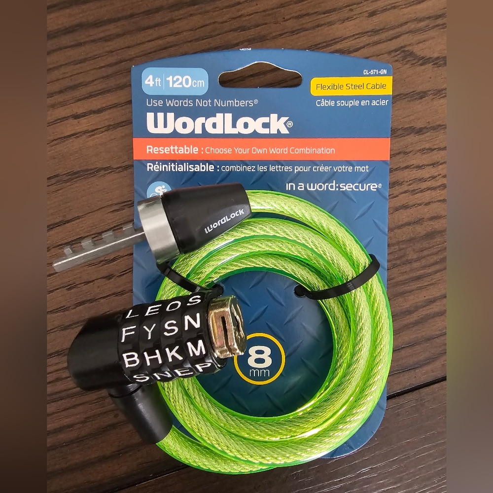 Word Bicycle Lock